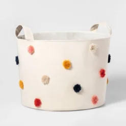 Pom-Pom Kids' Storage Basket Cream - Pillowfort™ -Chicco Outlet Store GUEST 13e4dbef df98 4d2c a3ff 314fc8722bbf