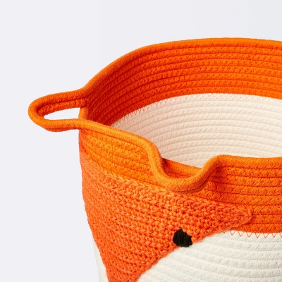 Coiled Rope Storage Bin Large Fox - Cloud Island™ 2 Coiled Rope Storage Bin Large Fox - Cloud Island™ - Image 2