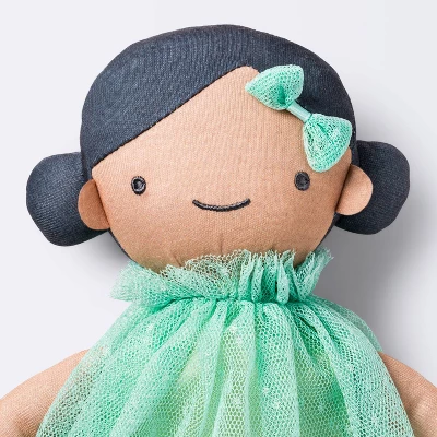 Plush Doll With Mint Dress - Cloud Island™ 2 Plush Doll With Mint Dress - Cloud Island™ - Image 2
