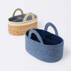 Coiled Rope Diaper Caddy With Dividers - Cloud Island™ Navy -Chicco Outlet Store GUEST 63ab274b e4c1 4d68 b50e aa2ee05f4591