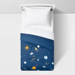 Space Cotton Kids' Comforter Set Navy - Pillowfort™ -Chicco Outlet Store GUEST 6e7cd98e 7a35 4efc bb11 21aa72a97033