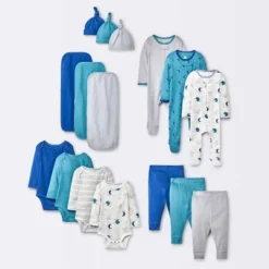 Baby Boys' 16pk Layette Gifting Bundle - Cloud Island™ Blue -Chicco Outlet Store GUEST 73b903eb 5896 453a aeb8 ee04930c2ca7