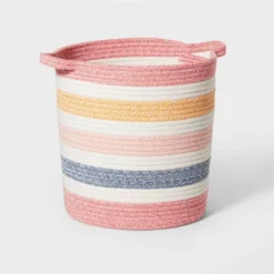 Striped Coiled Rope Kids' Storage Bin - Pillowfort™ 14 Striped Coiled Rope Kids' Storage Bin - Pillowfort™ -Chicco Outlet Store GUEST 80881529 d51b 4276 9202 2ce79d31daa0