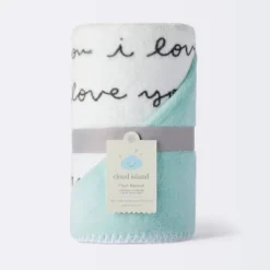 Plush Baby Blanket - I Love You Script - Cloud Island™ -Chicco Outlet Store GUEST 8436a8d5 53a9 4012 92ba 2dc4c8cf72cc