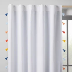 Blackout Tassel Kids' Curtain Panel - Pillowfort™