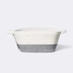 Square Coiled Rope Bin With Color Band - Cloud Island™ -Chicco Outlet Store GUEST 98ecb9e4 a743 413d 90b2 3c7410fd4153