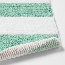 Rugby Striped Kids' Bath Rug Teal - Pillowfort™ -Chicco Outlet Store GUEST a9e6f774 c7ac 4f9b be70 54eb06fa0893
