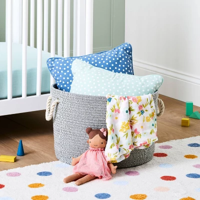 Large Round Coiled Rope Basket - Cloud Island™ 1 Large Round Coiled Rope Basket - Cloud Island™