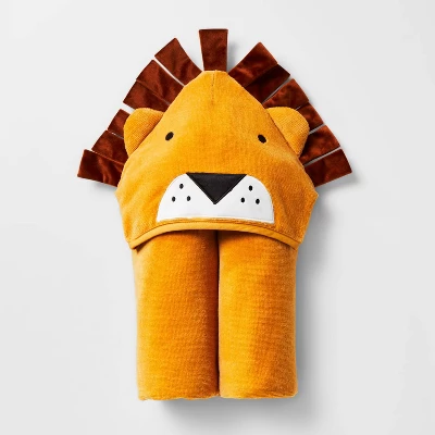 25"x50" Lion Kids' Hooded Towel - Pillowfort™ 3 25"x50" Lion Kids' Hooded Towel - Pillowfort™ - Image 3