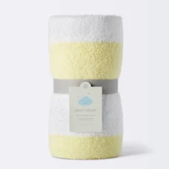 Chenille Stripe Baby Blanket - Yellow And White Stripes - Cloud Island™ -Chicco Outlet Store GUEST c49ed641 9886 476a 82b0 dc2fb9cdd6d2