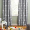 Blackout Curtain Panel Trees - Cloud Island Gray