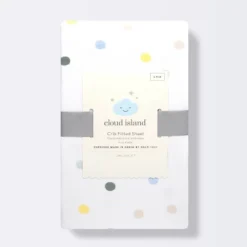Polyester Rayon Jersey Fitted Crib Sheet - Cloud Island™ Multi Dot -Chicco Outlet Store GUEST e25f8096 1d59 4b5a a111 0201bce214a5