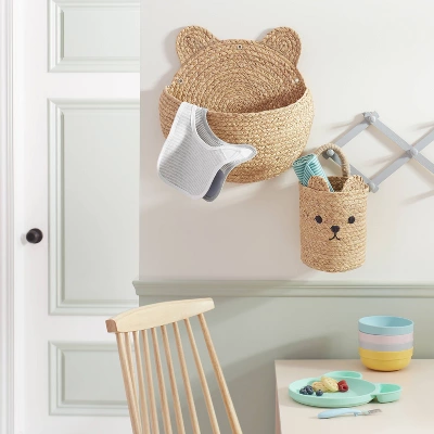 Small Hanging Bear Basket With One Handle - Cloud Island™ 1 Small Hanging Bear Basket With One Handle - Cloud Island™