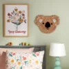 Water Hyacinth Koala Head Kids' Wall Decor Natural - Pillowfort™