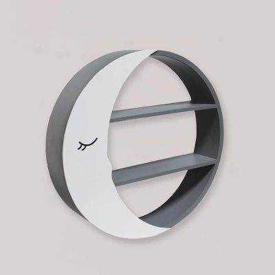 Decorative Wall Shelf - Cloud Island™ Moon Shelf 2 Decorative Wall Shelf - Cloud Island™ Moon Shelf - Image 2